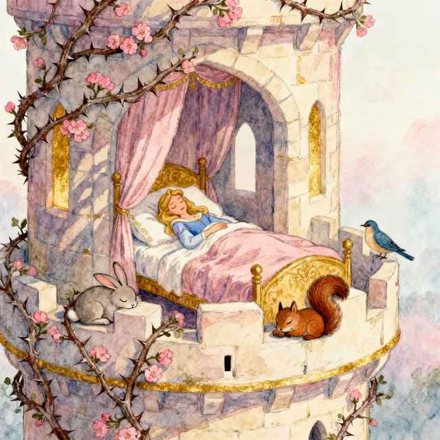 Sleeping Beauty Drawings - AI Generated Art gallery