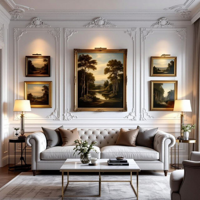 Picture Molding On Walls - AI Generated Ideas gallery