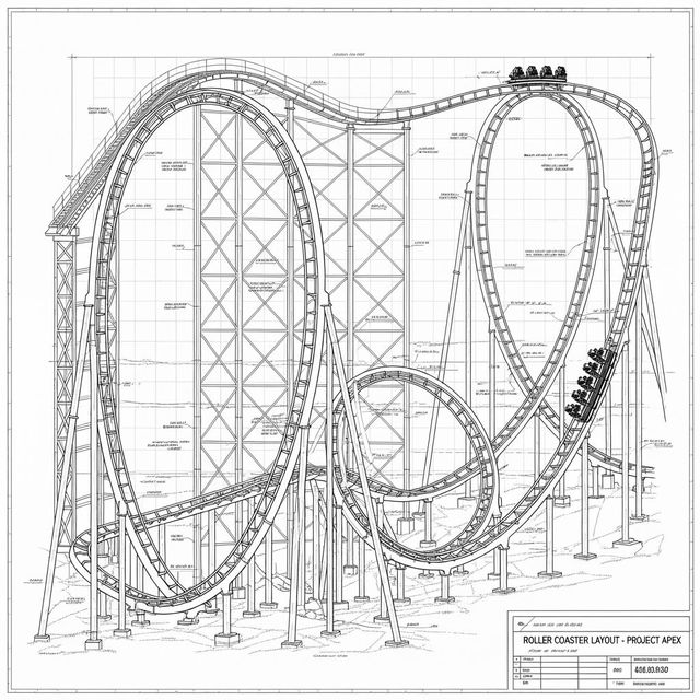 Create a Roller Coaster Drawing with AI gallery