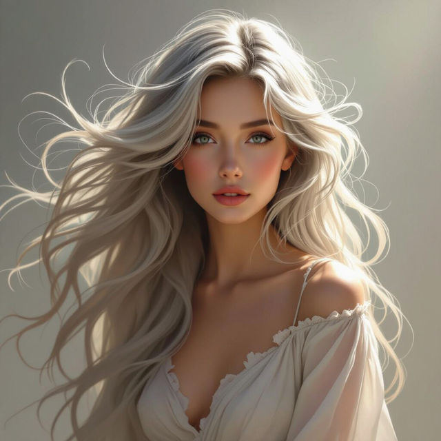 Long Hair Drawings gallery