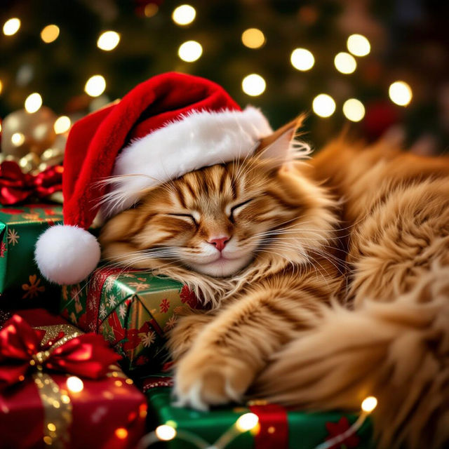 Christmas Cat Wallpaper gallery