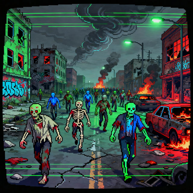 Zombie Pixel Art gallery