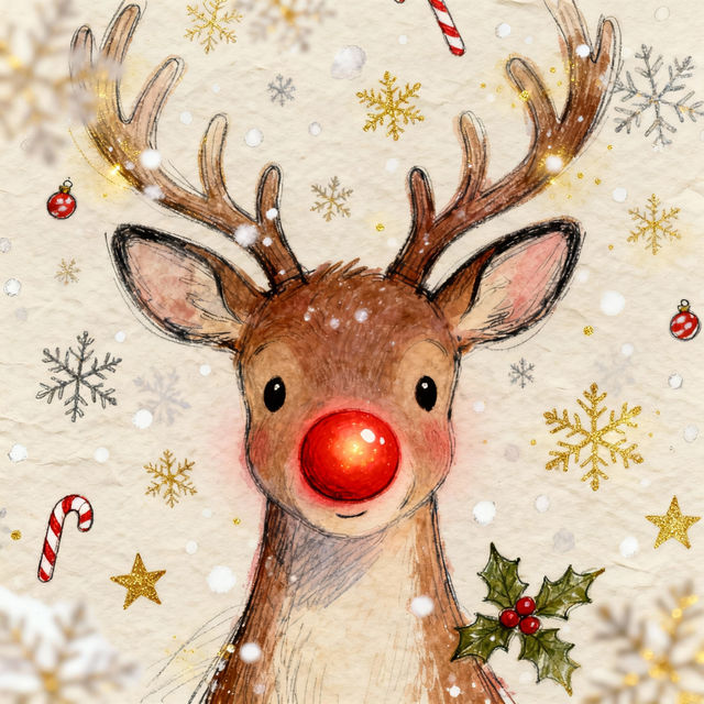 Rudolph the Red-Nosed Reindeer Drawings gallery