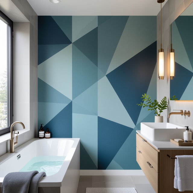Modern Bathroom Wallpaper gallery