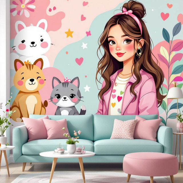 Teenage Girl Wallpaper Designs - Made With AI gallery