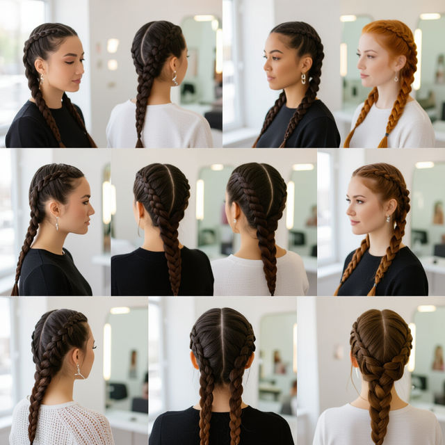 Two Braids Hairstyles Pictures gallery