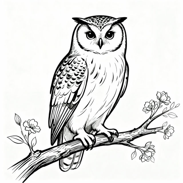 Owl Line Drawings gallery