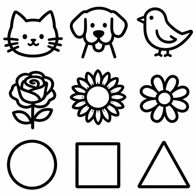 Easy Coloring Pictures - Made With AI gallery