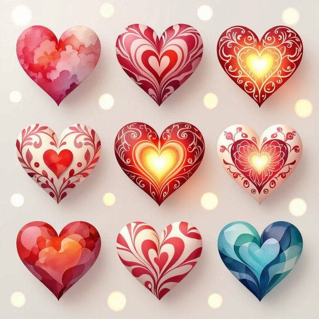 Valentine Hearts Images - AI Generated gallery