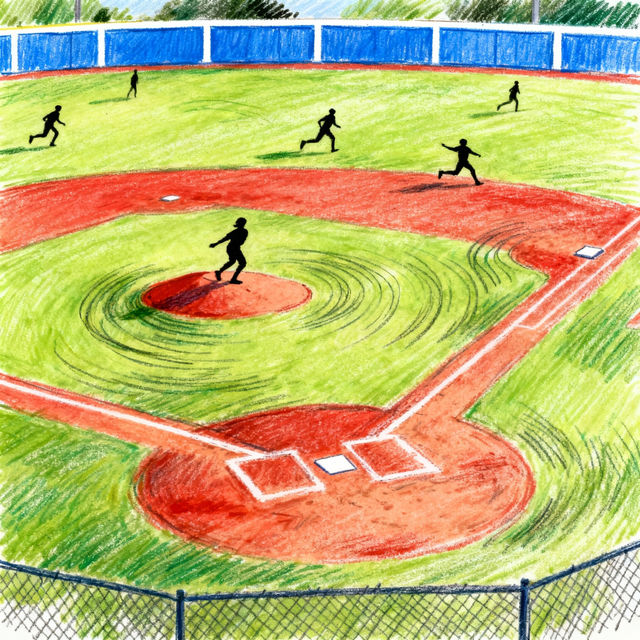 Softball Field Drawings - AI Generated gallery