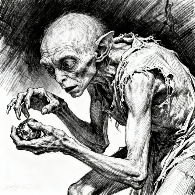 Gollum Drawing gallery