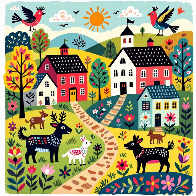 Folk Art Examples - AI Generated gallery