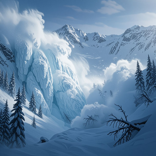 Avalanche Drawings - AI Generated gallery