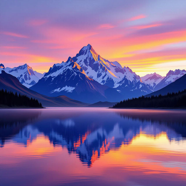 Mountain Phone Wallpaper - Made With AI gallery