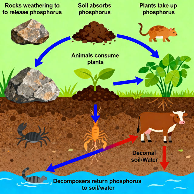 Phosphorus Cycle Drawings - AI Generated gallery