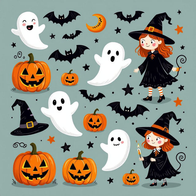 Halloween Drawing Ideas - AI Generated gallery