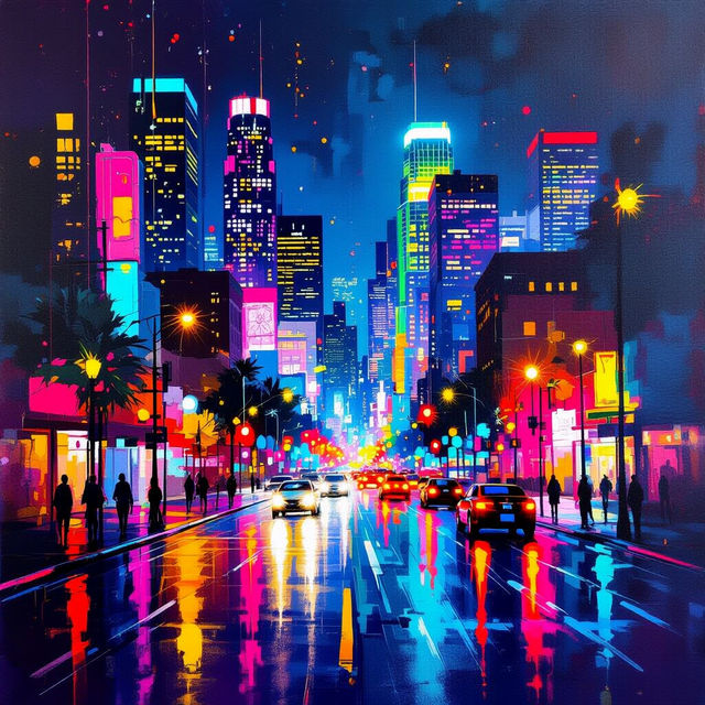 DTLA Art Walk - AI Generated Art gallery