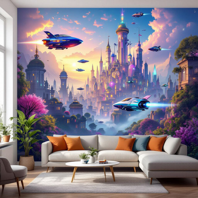 Murals Wallpaper - AI Generated gallery
