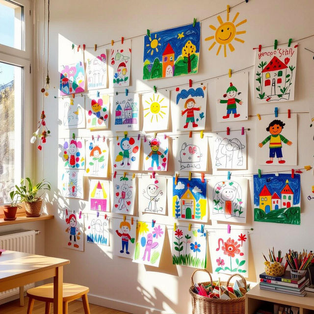 Kids Art Display Ideas gallery