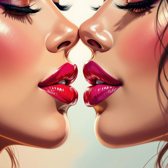 Lips Kiss Images - AI Generated gallery