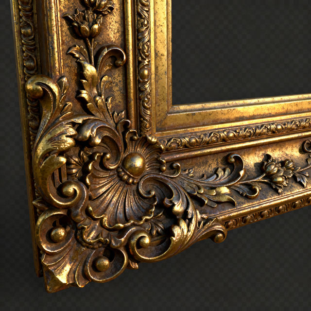 Gold Picture Frame PNG - AI Generated gallery