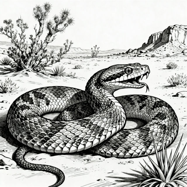 Rattlesnake Drawings gallery