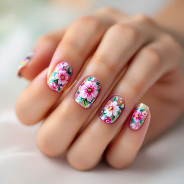 Nail Art Flowers gallery
