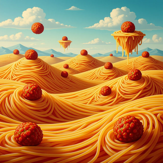 Spaghetti Art - Made With AI gallery