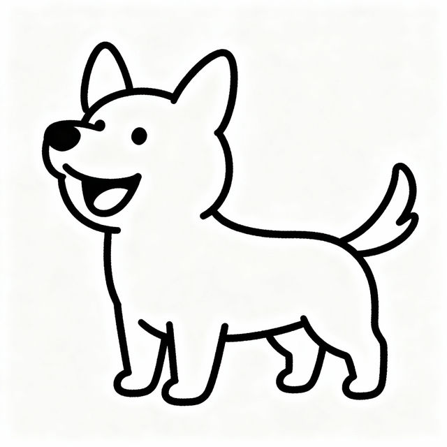 Simple Drawing Of A Dog gallery