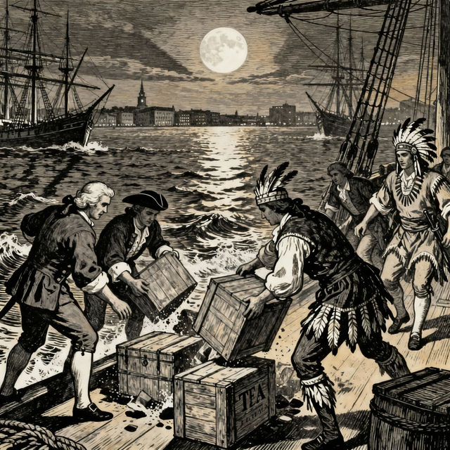 Boston Tea Party Drawings gallery