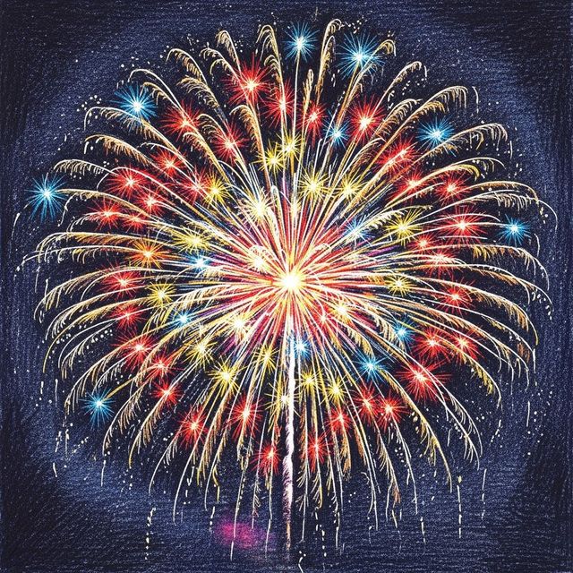 Browse Firework Drawings Made With AI gallery