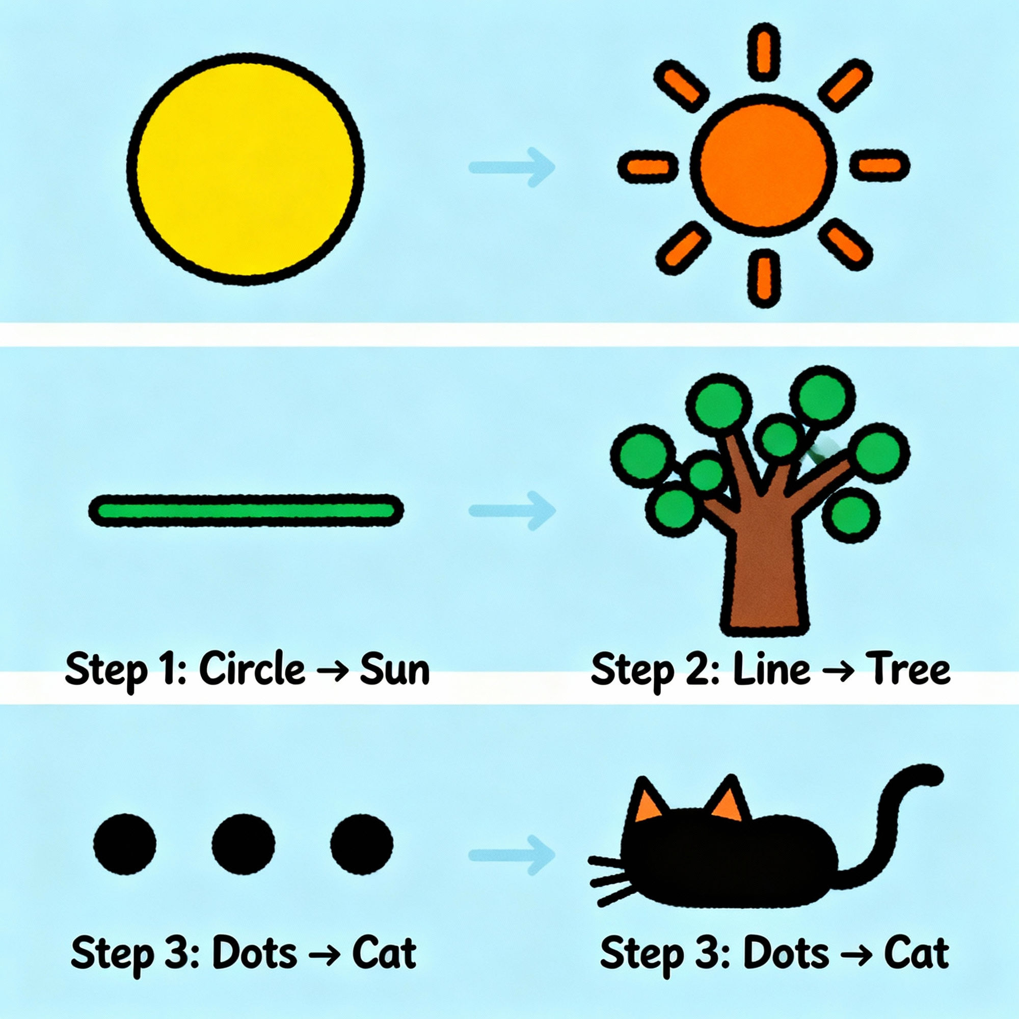 Easy Step by step Drawing Tutorials For Beginners AI Art