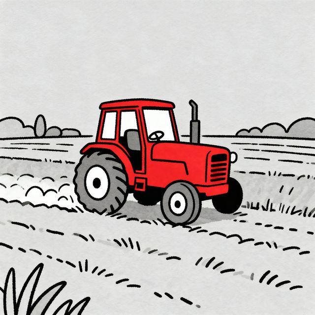 Tractor Easy Drawing gallery