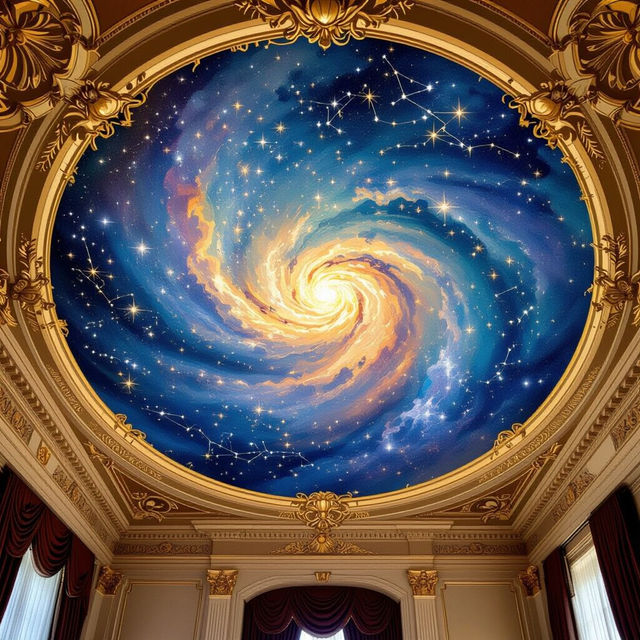 Explore AI-Generated Ceiling Wallpaper Designs gallery