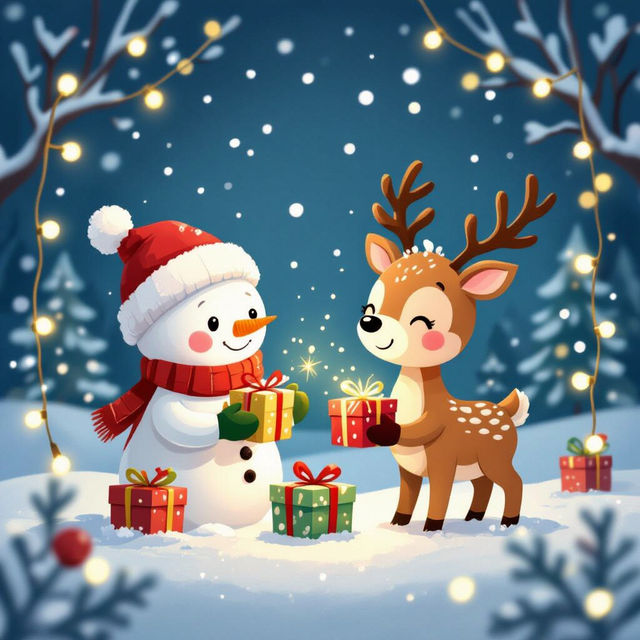 Cute Merry Christmas Images - Free AI Creations gallery