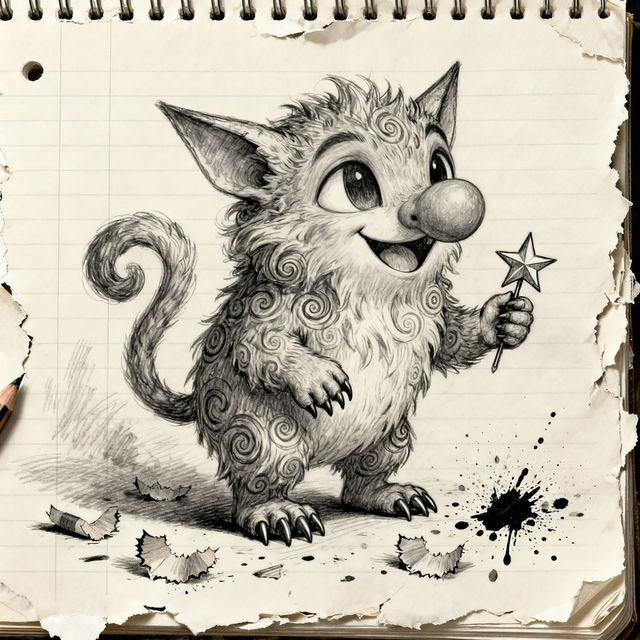 Notepad Drawings - AI Generated Art gallery