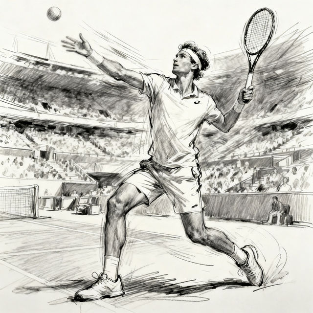Tennis Drawings - Made With AI gallery
