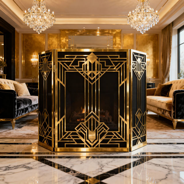 Art Deco Fireplace Screens gallery