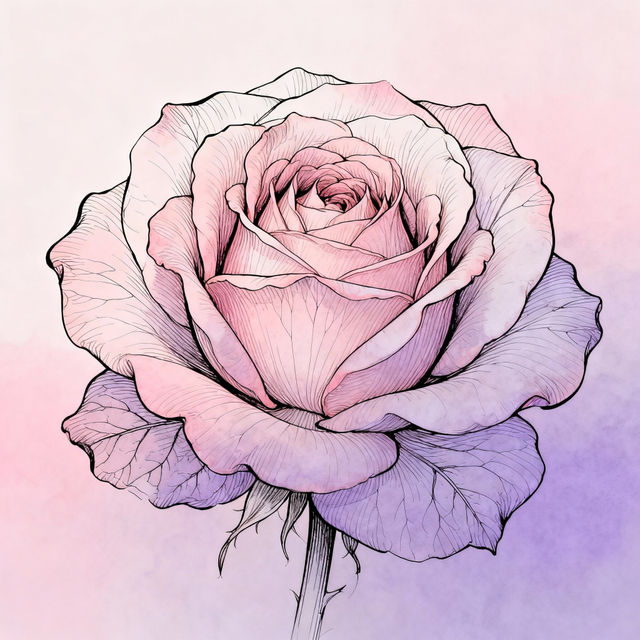 Aesthetic Flowers Drawing gallery