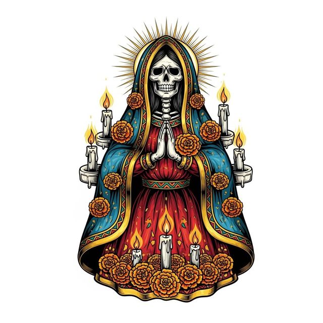 Explore Santa Muerte Drawings Created With AI gallery