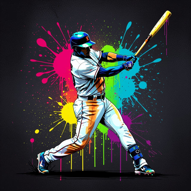 Drippy Baseball Player Wallpaper gallery