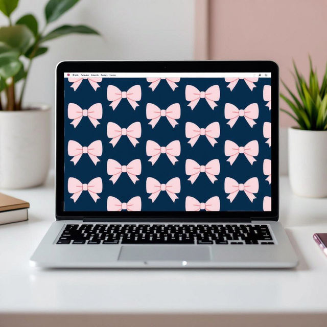 Preppy Bow Wallpaper for Laptops gallery