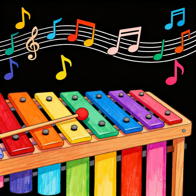 Xylophone Drawings - AI Generated Art gallery