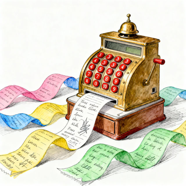 Cash Register Drawings - Made With AI gallery