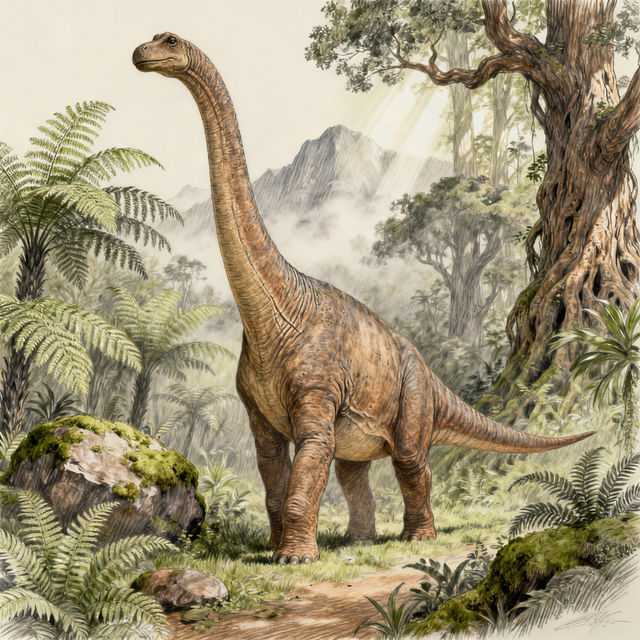 Brontosaurus Drawing gallery