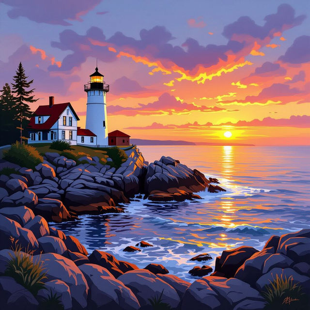 Maine Pictures - AI Generated gallery