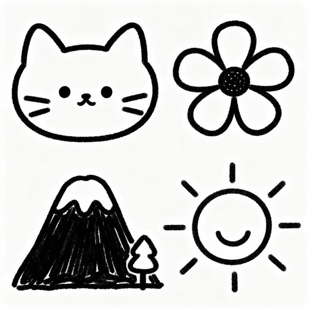 Easy Sketch Drawing Ideas - Made With AI gallery