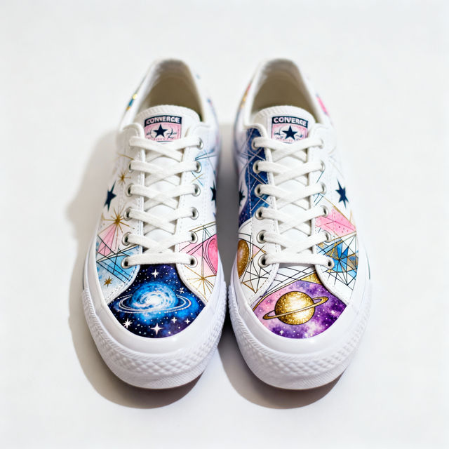 Drawing on Converse gallery