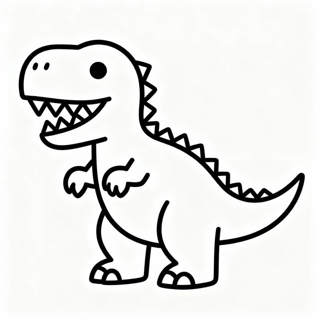 Dinosaur Coloring Pictures - Made With AI gallery