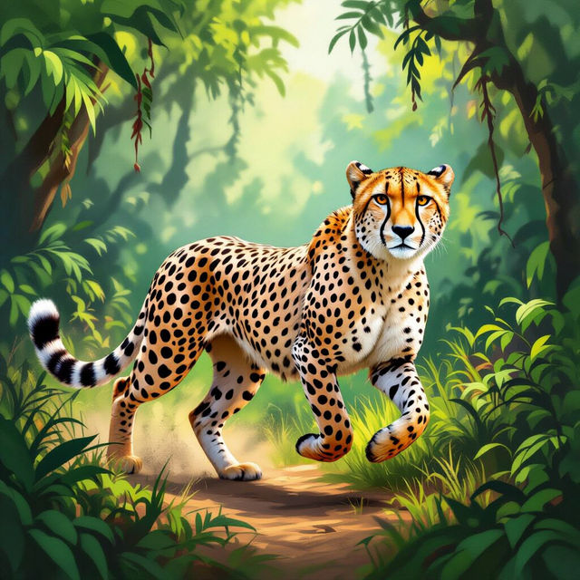 Cheetah Wall Art - AI Generated gallery